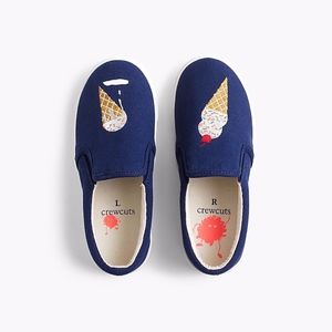 GIRLS' SLIDE SNEAKERS IN ICE CREAM CONES